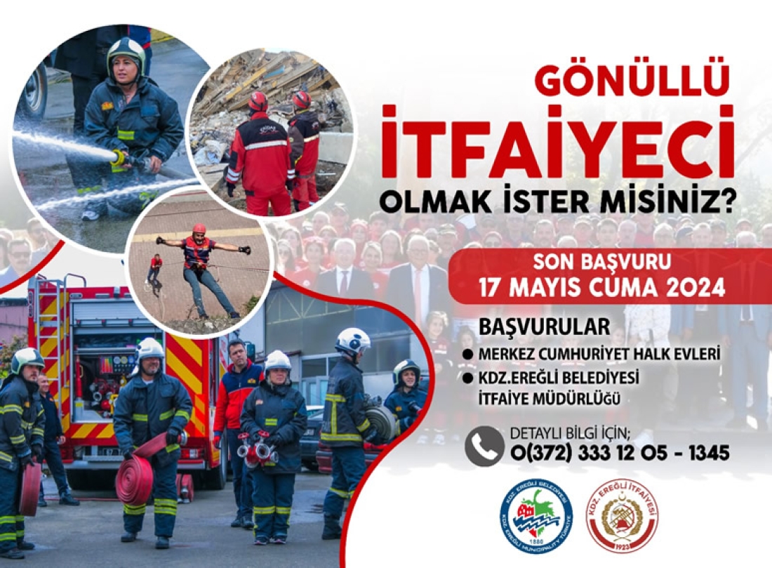 15. Gönüllü İtfaiyeci Kursu Başlıyor