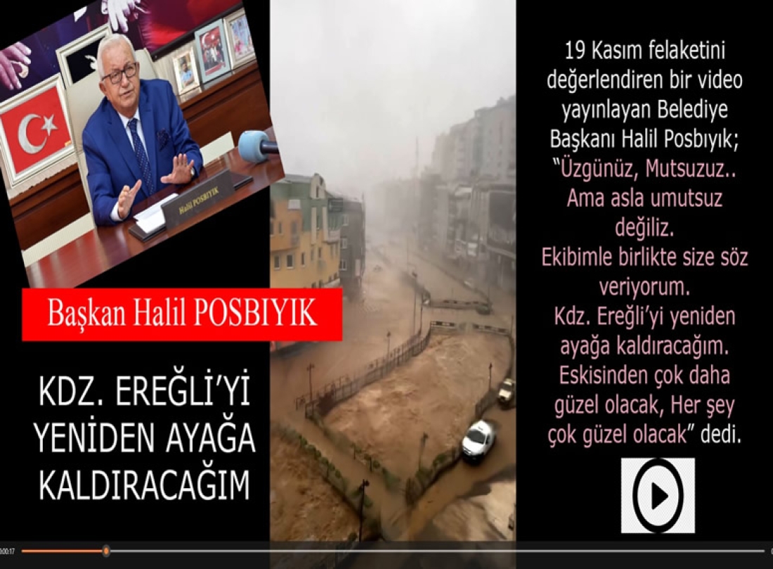 Başkan Posbıyık, 19 Kasım Felaketini Değerlendirdi