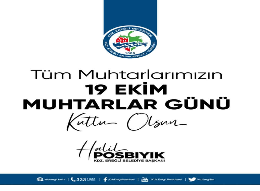 Başkan Posbıyık, Muhtarlar Günü’nü Kutladı