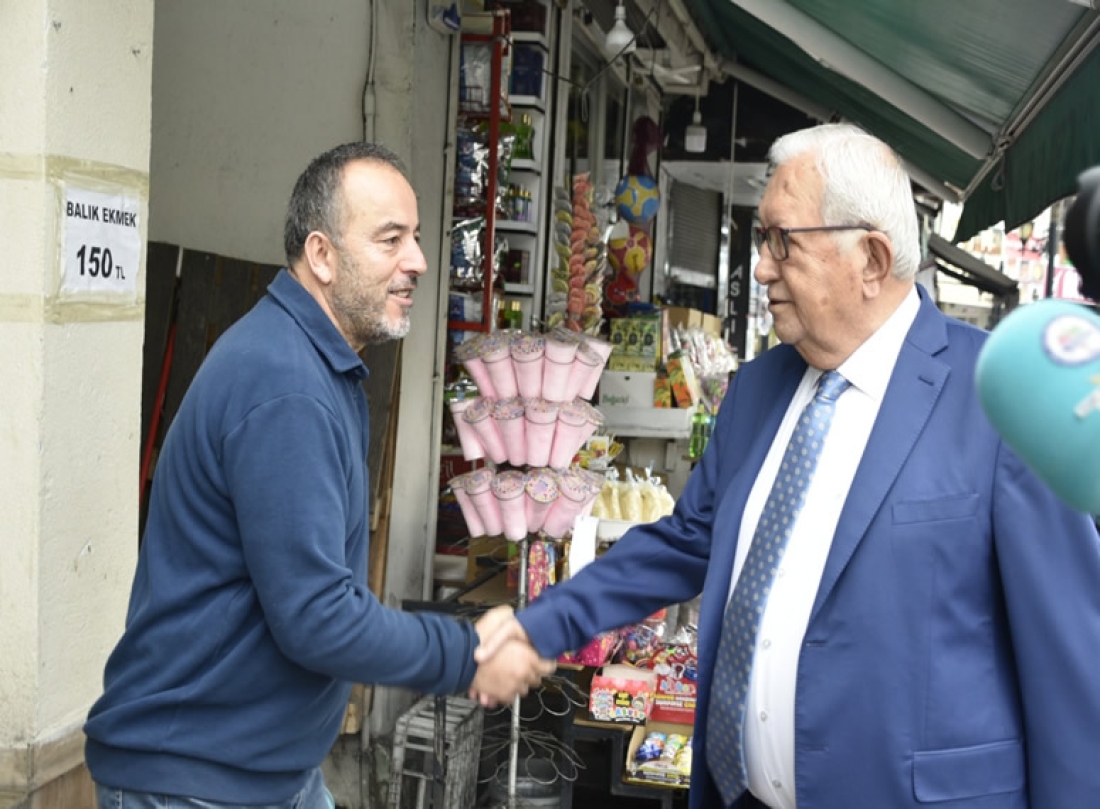 Başkan Posbıyık, Un Pazarı Esnafını Ziyaret Etti