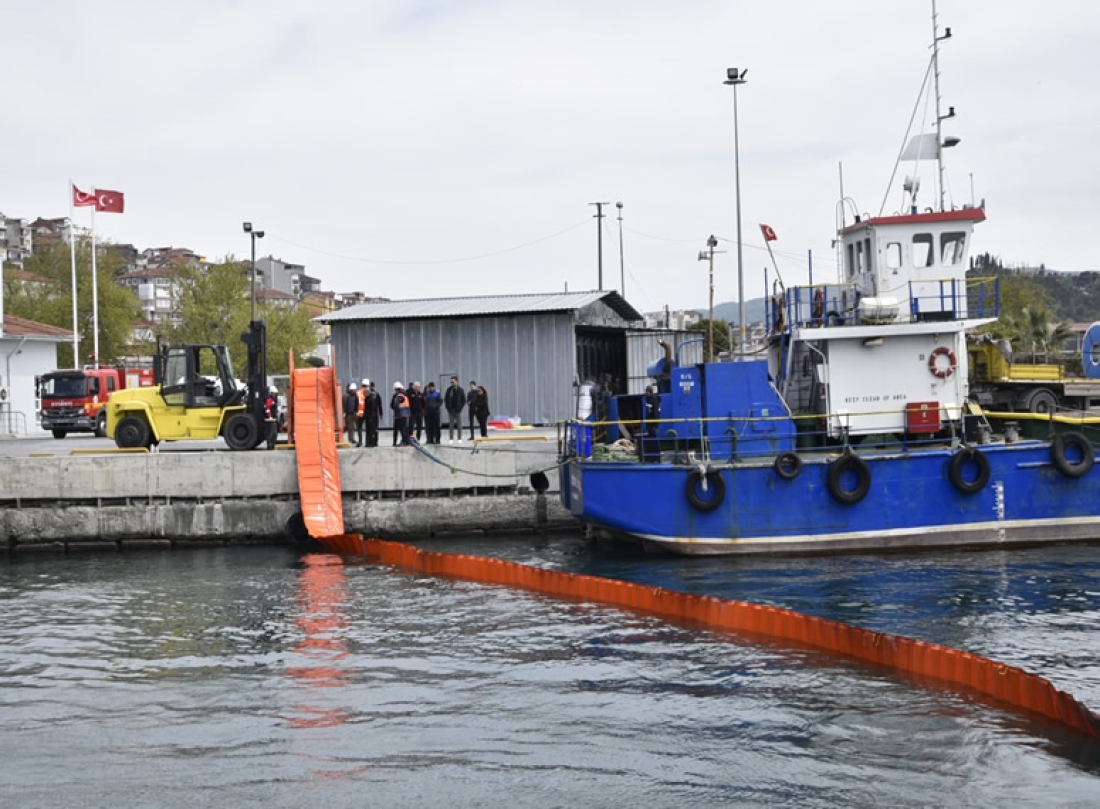 Bozhane Limanı’nda Deniz Kirliliği Tatbikatı Yapıldı