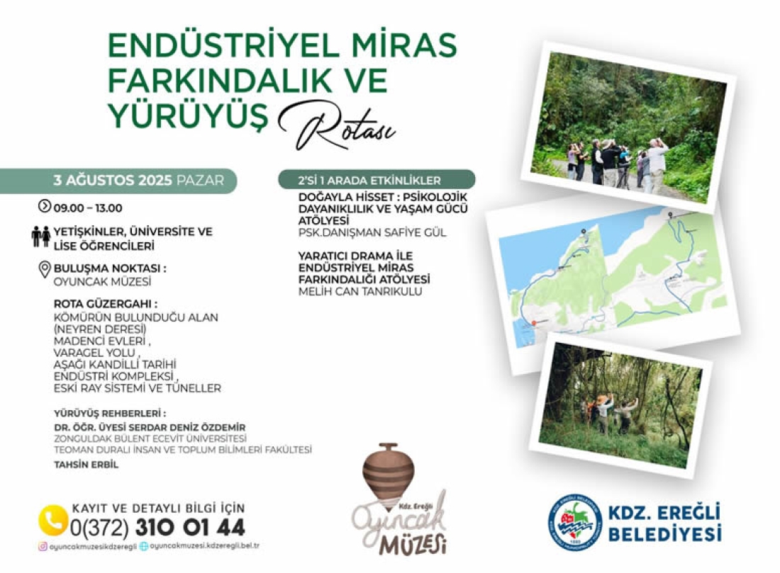 Endüstriyel Miras Rotası 03 Ağustos Pazar Günü Yapılacak