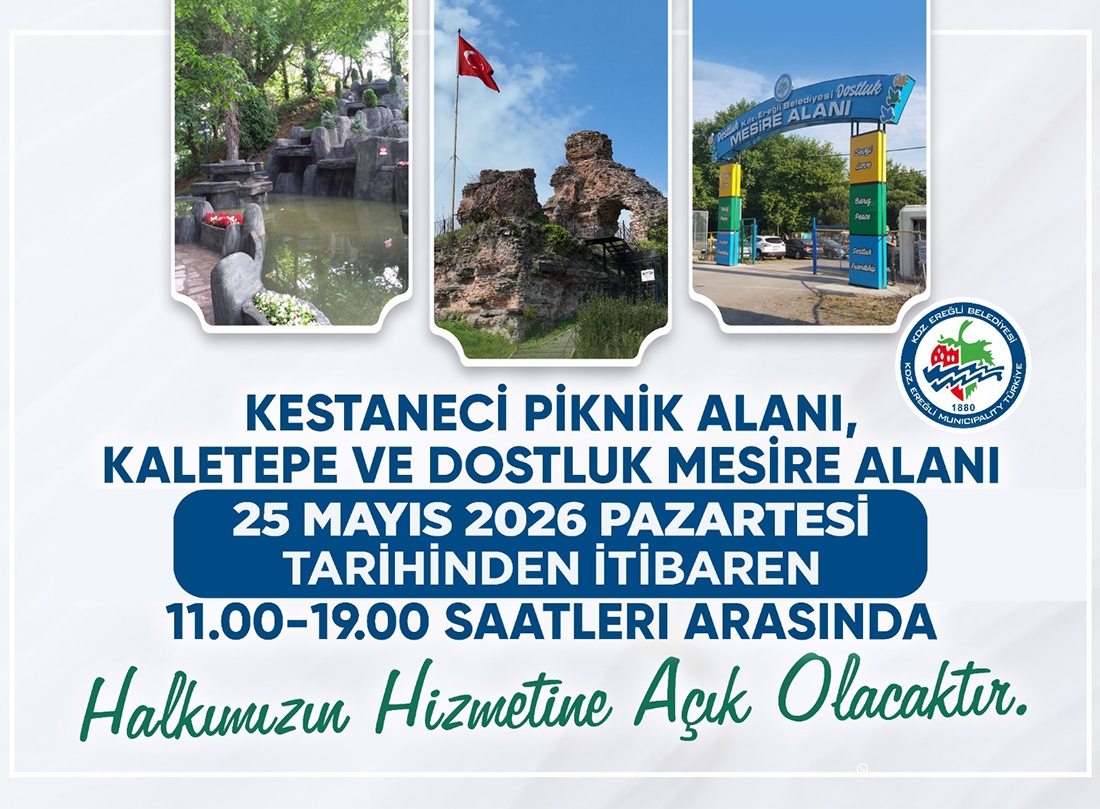 Kaletepe Ve Piknik Alanları Bayram Öncesi Açılacak