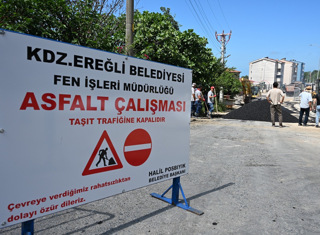 Kdz. Ereğli Asfaltlanıyor