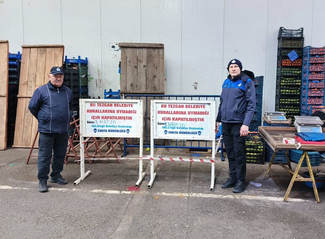 Kdz. Ereğli’de Müşteriye Kaba Davranan Esnafa Yaptırım