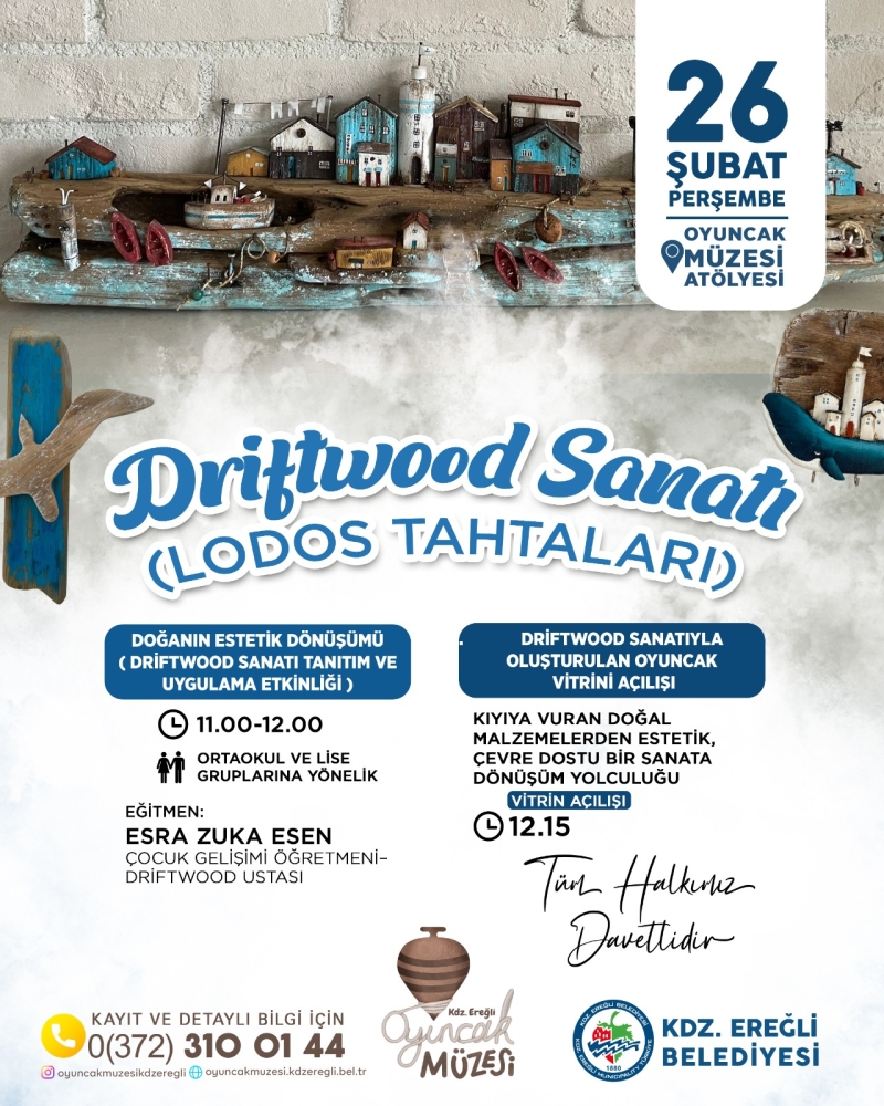 Kdz.Ereğli Belediyesi Oyuncak Müzesi’nde hem yeni bir sanat anlayışı hem de geri dönüşümün estetiğine tanıklık edeceğimiz bir vitrin açılışı sizleri bekliyor...