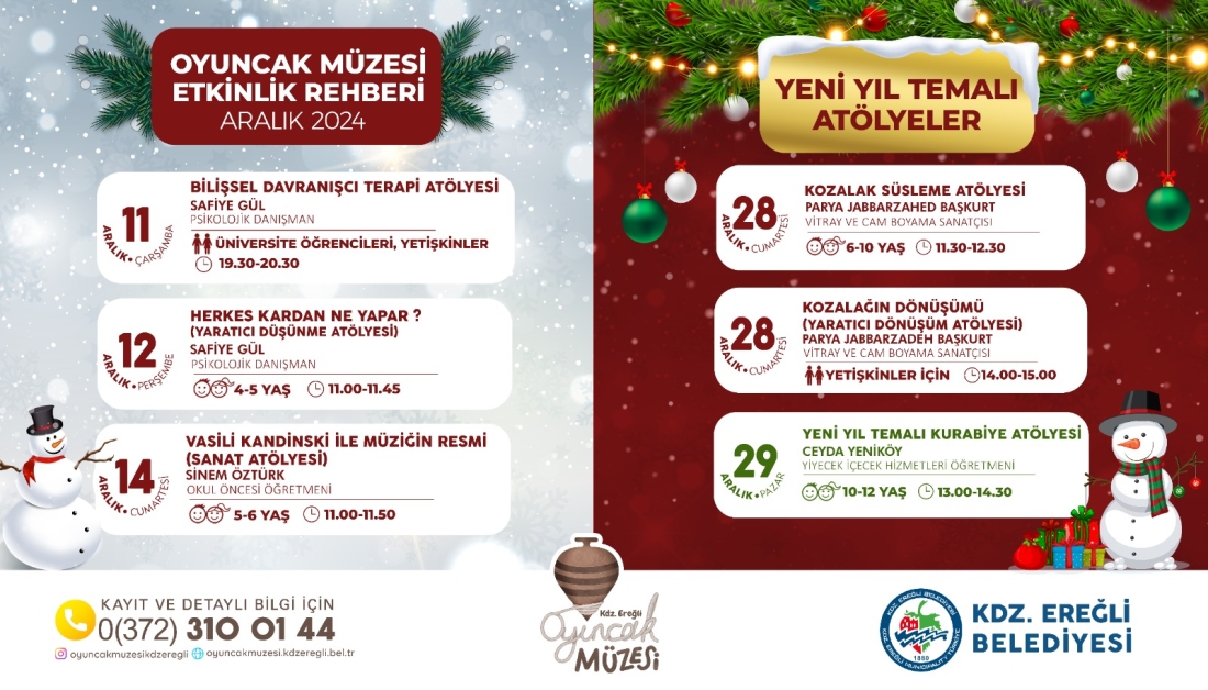Oyuncak Müzesi Aralık Ayı Atölye Programı