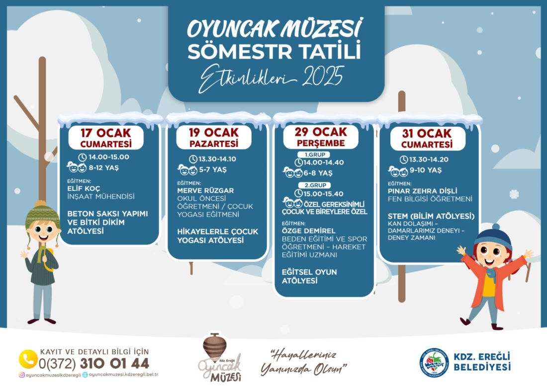 Oyuncak Müzesi Sömestr Tatili Etkinlikleri 2025