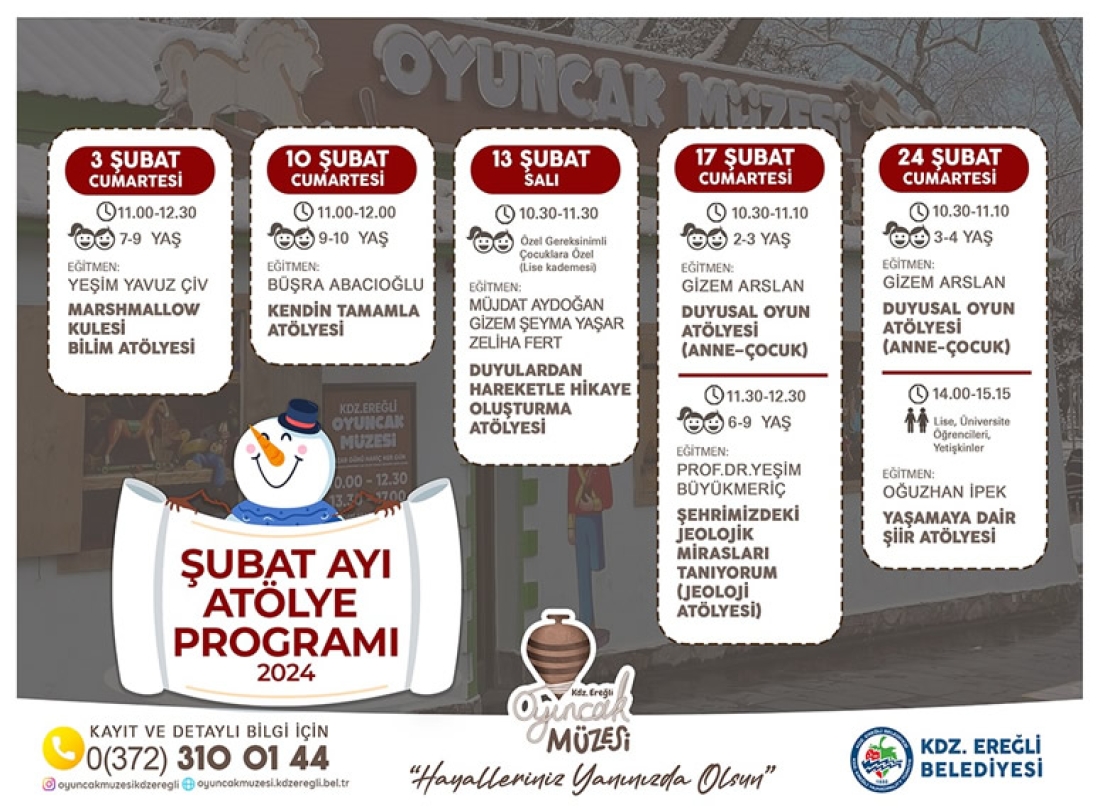 Oyuncak Müzesi, Şubat Ayı Programı