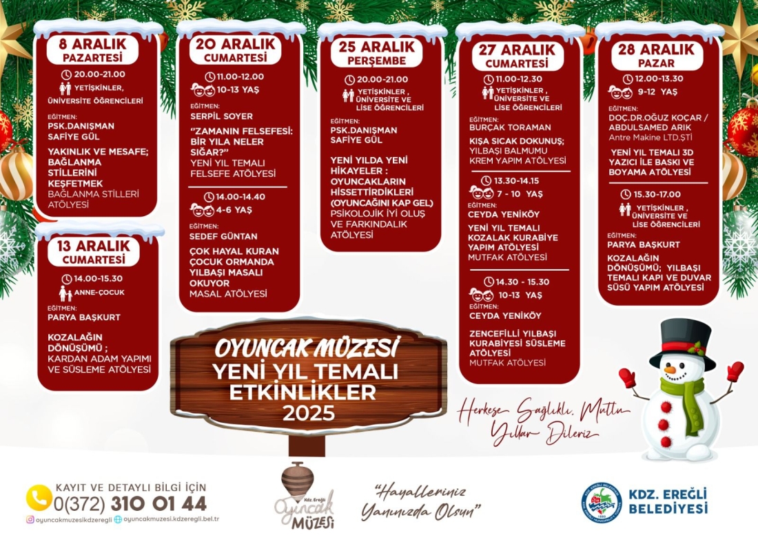 Oyuncak Müzesi Yeni Yıl Temalı Etkinlikler