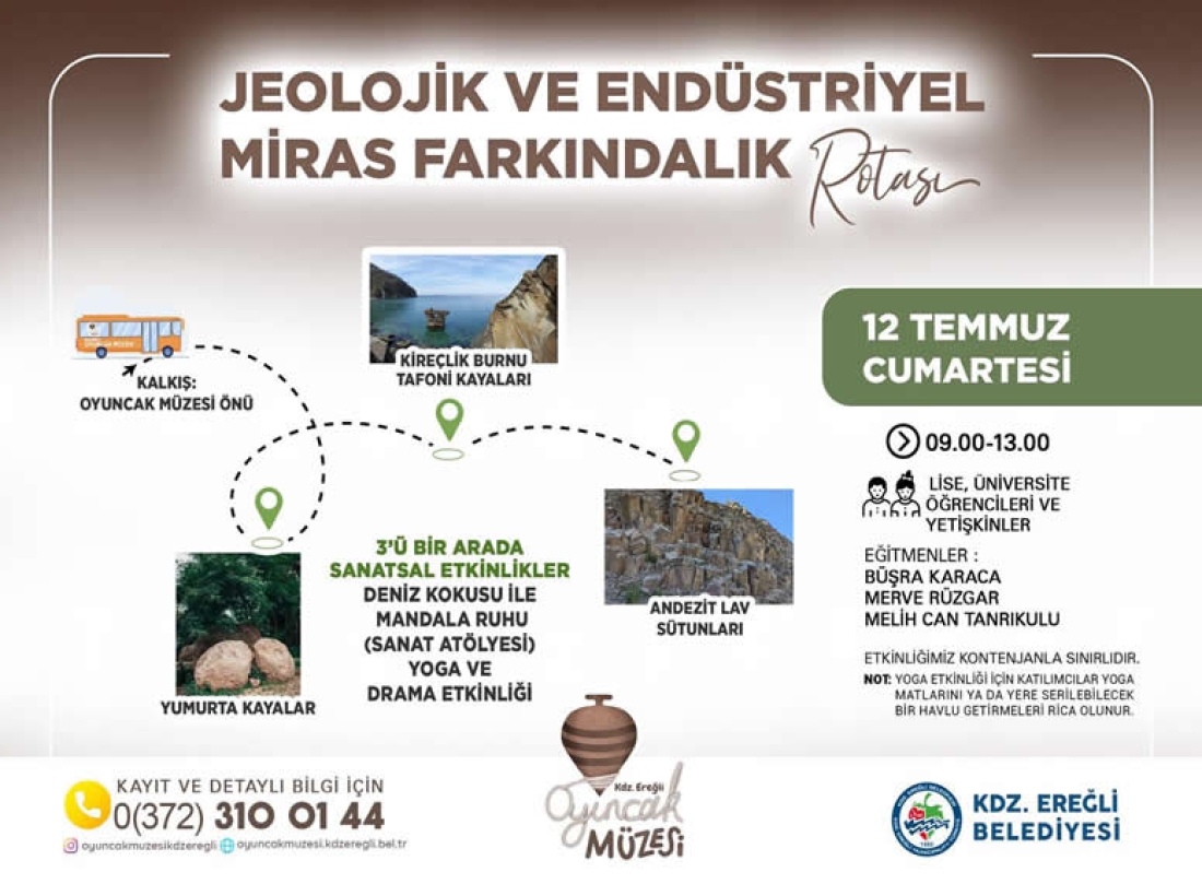 Temmuz Ayında  Jeolojik Ve Endüstriyel Miras Farkındalık Rotasında Buluşuyoruz