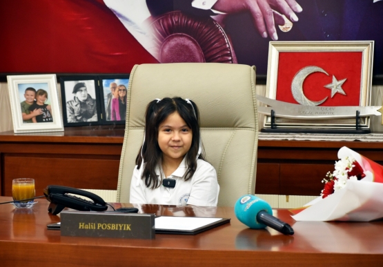 Aden Su Cebir, Başkan Posbıyık’ın Koltuğuna Oturdu