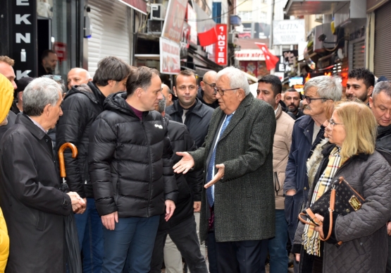 Başkan Posbıyık, Chp Heyetiyle Afetzede Esnafa Geçmiş Olsun Ziyaretinde Bulundu