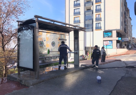 Kdz. Ereğli’de Otobüs Durakları Detaylı Temizlendi