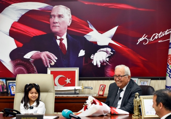 Aden Su Cebir, Başkan Posbıyık’ın Koltuğuna Oturdu