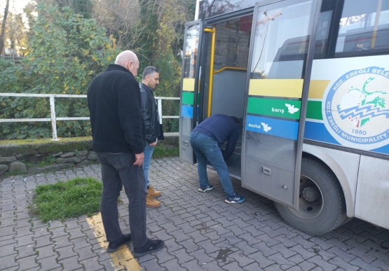Kdz. Ereğli’de Halk Otobüsleri Denetlendi