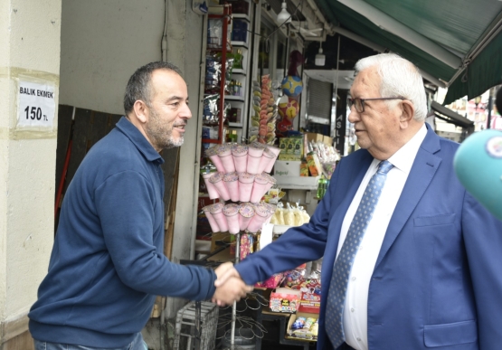 Başkan Posbıyık, Un Pazarı Esnafını Ziyaret Etti