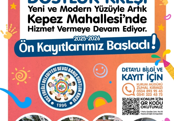 Ereğli’de Minik Kalpler Güvende, Yarınlar Daha Güçlü