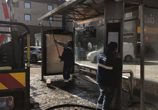 Kdz. Ereğli’de Otobüs Durakları Detaylı Temizlendi