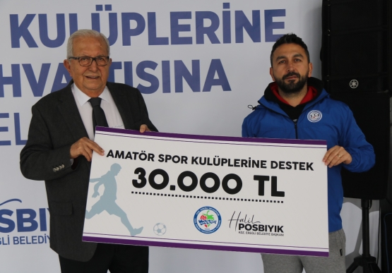 Başkan Posbıyık, Amatör Spor Kulüplerine Destek Verdi