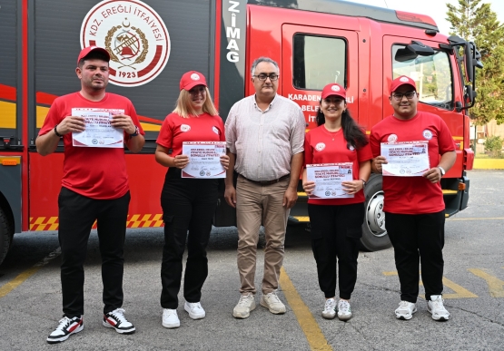 Kdz. Ereğli'de Gönüllü İtfaiyeci Ailesi Büyüyor