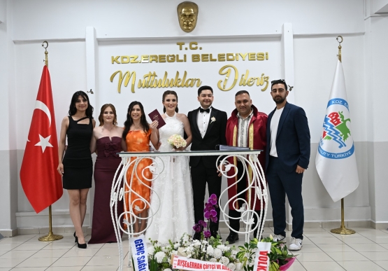 06.06.2026 Tarihine Yoğun İlgi: Kdz. Ereğli'de 38 Çift Dünyaevine Girdi
