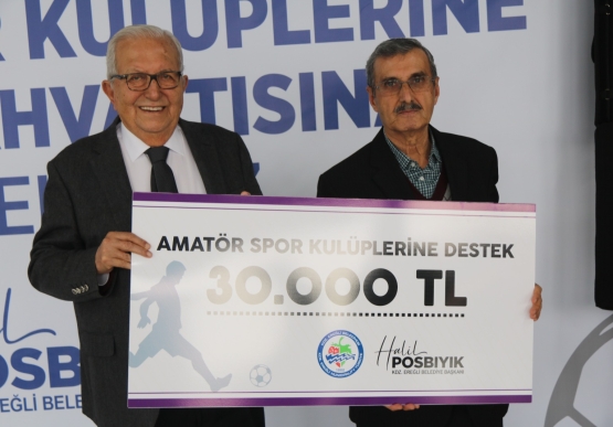 Başkan Posbıyık, Amatör Spor Kulüplerine Destek Verdi