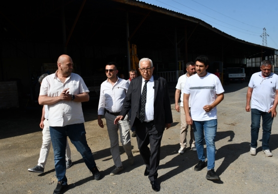 Başkan Posbıyık, Şantiye Personelini Ziyaret Etti