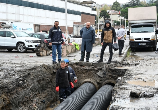 Potbaşı Ve Devrek Yol Ayrımı’nda Su Baskınlarına Karşı Kalıcı Önlem