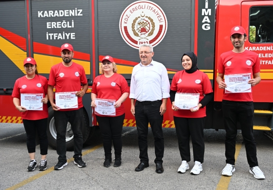 Kdz. Ereğli'de Gönüllü İtfaiyeci Ailesi Büyüyor