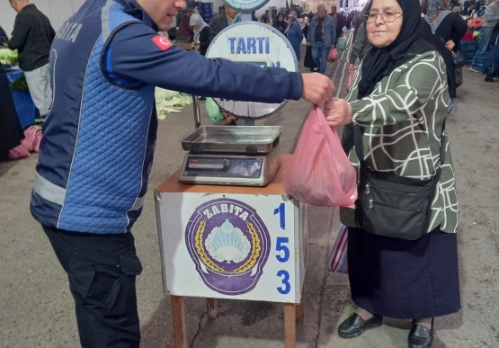 Kdz. Ereğli’de Pazar Poşetlerini Birde Zabıta Tartıyor