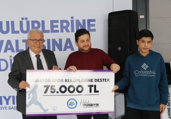 Başkan Posbıyık, Amatör Spor Kulüplerine Destek Verdi