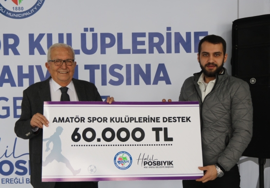 Başkan Posbıyık, Amatör Spor Kulüplerine Destek Verdi
