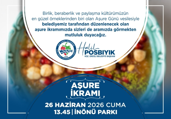 Kdz. Ereğli Belediyesi Aşure Paylaşacak