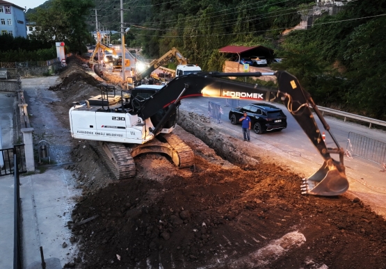 Kdz. Ereğli Belediyesi Kemer Bölgesinde Gece Gündüz Çalışıyor