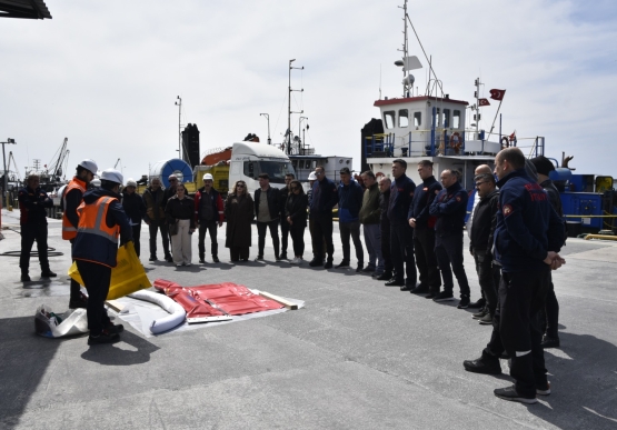 Bozhane Limanı’nda Deniz Kirliliği Tatbikatı Yapıldı