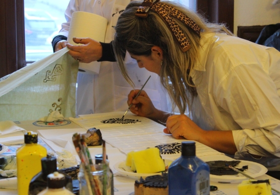 Atatürk Odaklı Tahta Baskı Atölyesinde Anlamlı Anlar