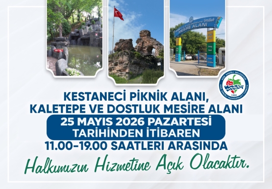 Kaletepe Ve Piknik Alanları Bayram Öncesi Açılacak