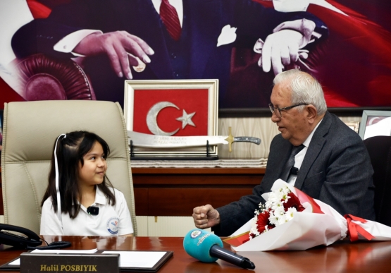 Aden Su Cebir, Başkan Posbıyık’ın Koltuğuna Oturdu
