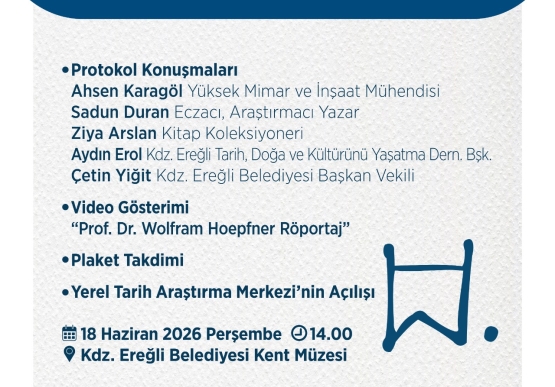 Kdz.Ereğli Belediyesi’nden Yerel Tarih Araştırma Merkezi