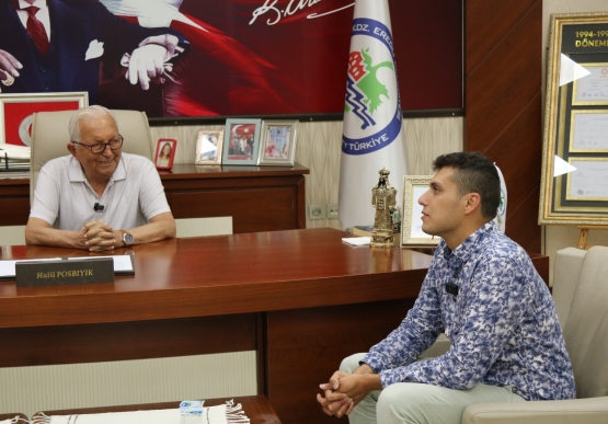 Depremzede Yiğit, Başkan Posbıyık’a Teşekküre Geldi