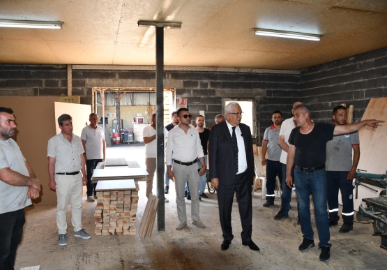 Başkan Posbıyık, Şantiye Personelini Ziyaret Etti