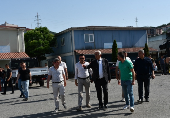 Başkan Posbıyık, Şantiye Personelini Ziyaret Etti
