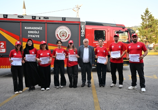 Kdz. Ereğli'de Gönüllü İtfaiyeci Ailesi Büyüyor