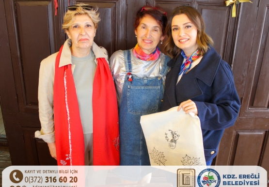 Kdz. Ereğli Belediyesi Kent Müzesi'nden Anneler Günü İkinci Günde de Devam Etti Özel Tahta Baskı Atölyesi: "Desende Sevgi, Baskıda Anne İzi"