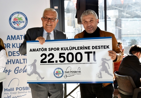 Başkan Posbıyık, Amatör Spor Kulüplerine Destek Verdi