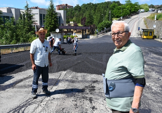 Başkan Posbıyık, Hastane Yolunda Asfalt Mesaisini Yerinde Denetledi