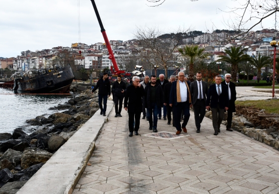 Başkan Posbıyık, Ereğli Sahilinde Çalışmaları Denetledi