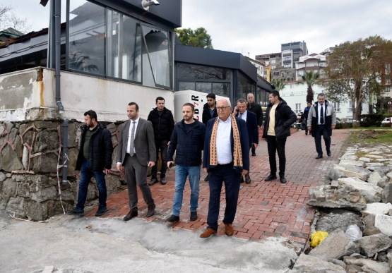 Başkan Posbıyık, Ereğli Sahilinde Çalışmaları Denetledi