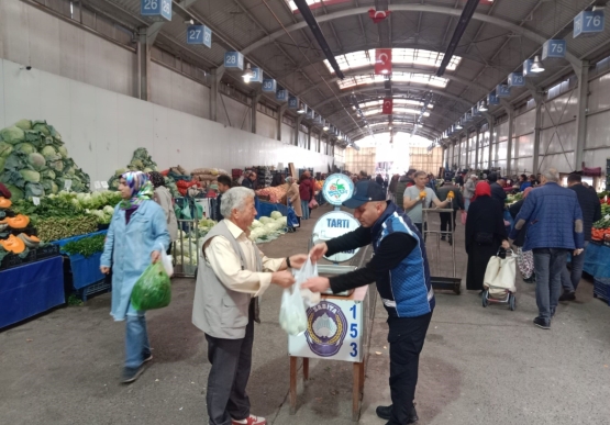 Kdz. Ereğli’de Pazar Poşetlerini Birde Zabıta Tartıyor